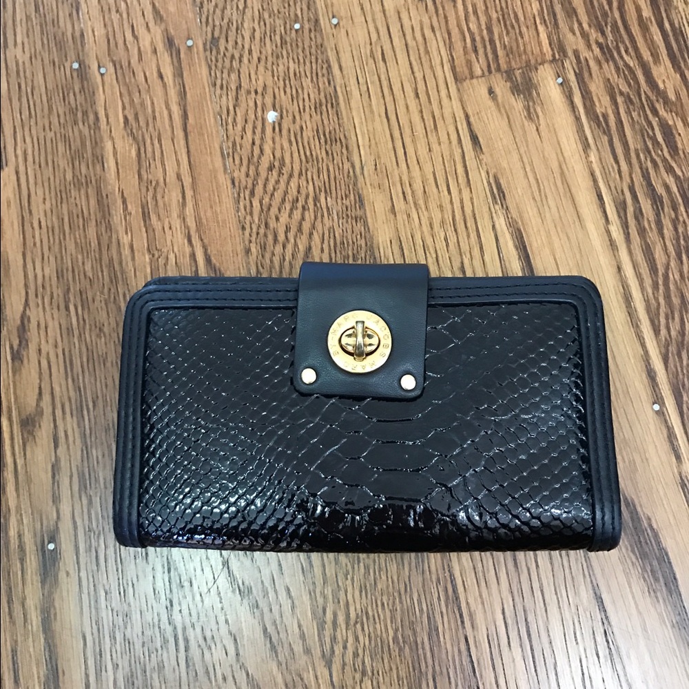 Marc By Marc Jacobs Totally Turnlock Python Wallet - image 1